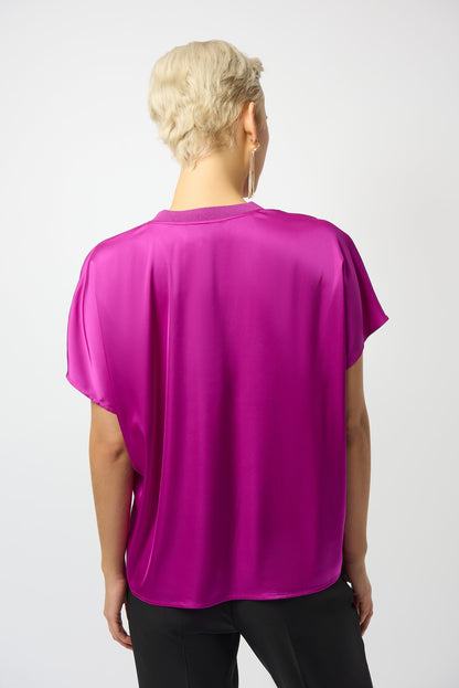 Blusa boxy satinada rosa cosmos 253921