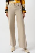 Jeans elásticos de pierna ancha beige piedra de luna 253950