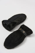 Guantes con pelo sintetico negro 253977