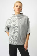Jersey de punto con estampado gris 253981