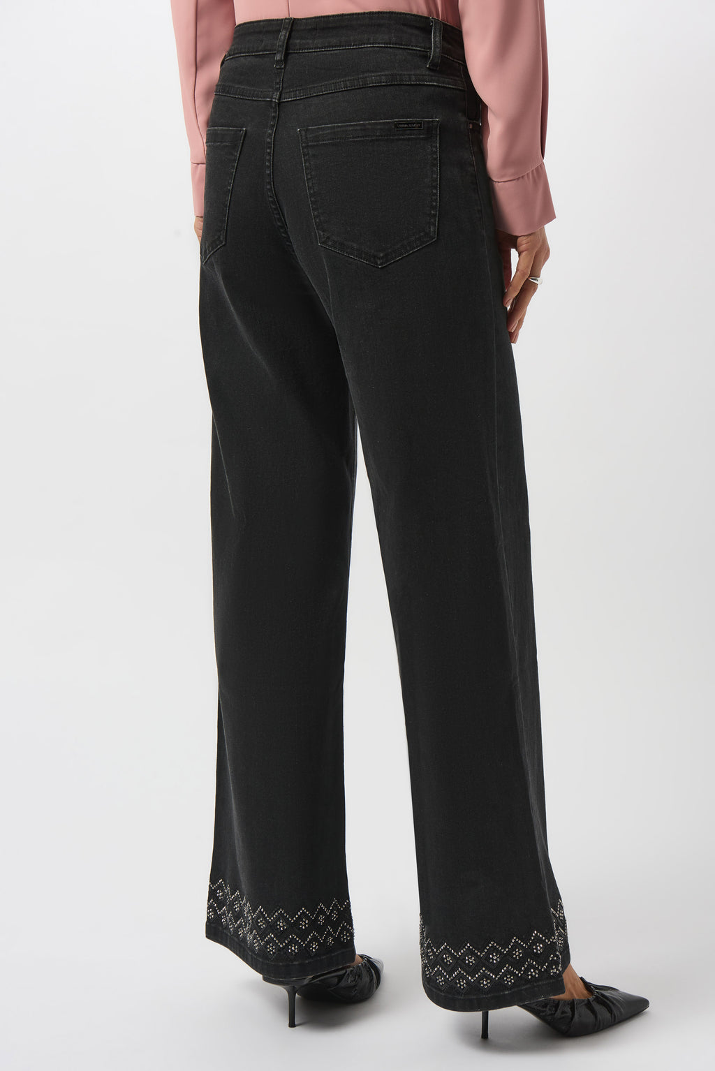 Jeans pierna ancha gris carbón 253988