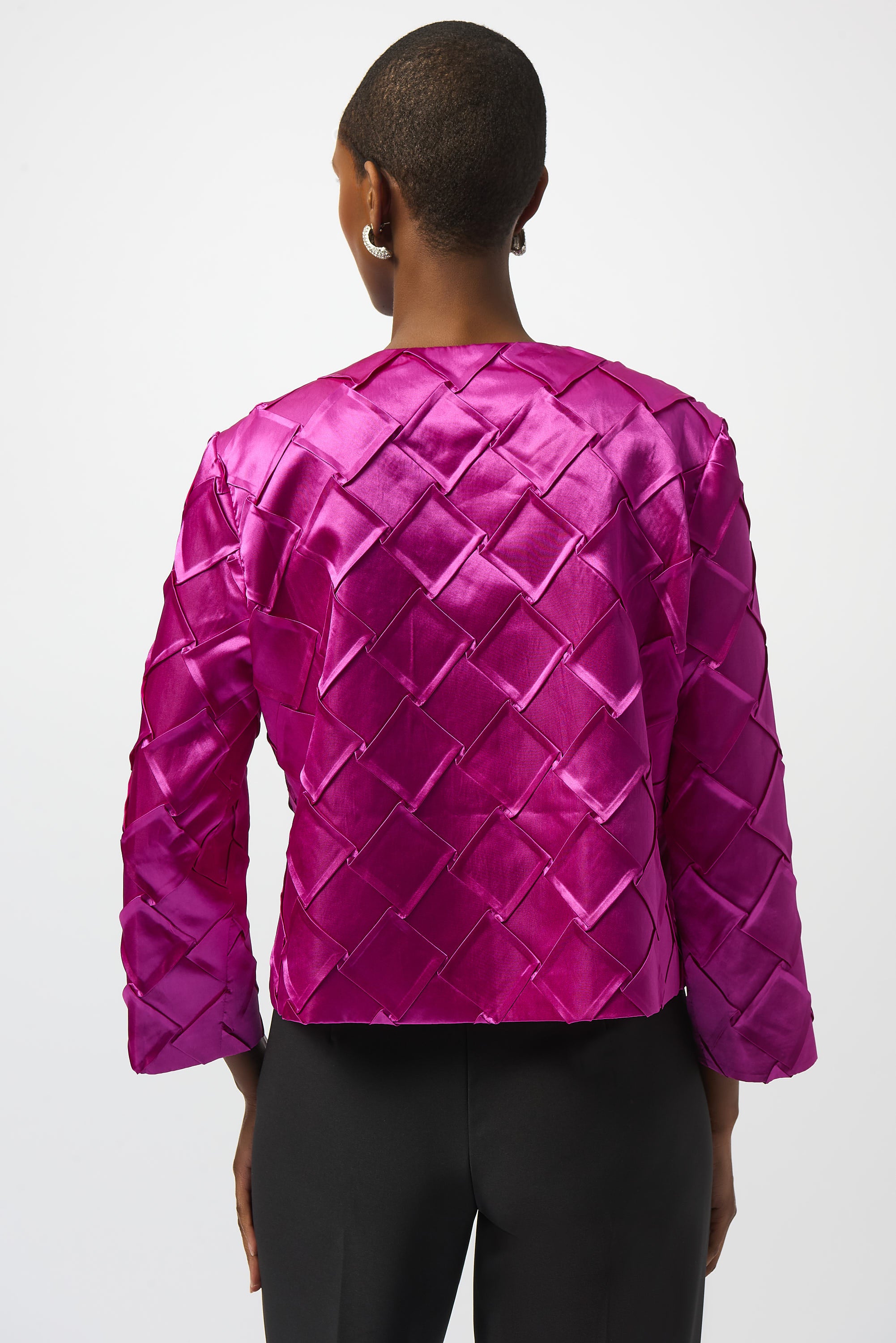 Chaqueta texturizada rosa cosmos 253997