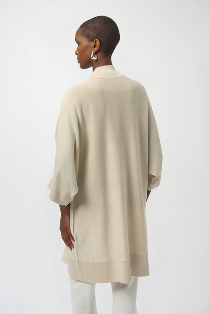 Cover up de punto con pedreria beige 254937