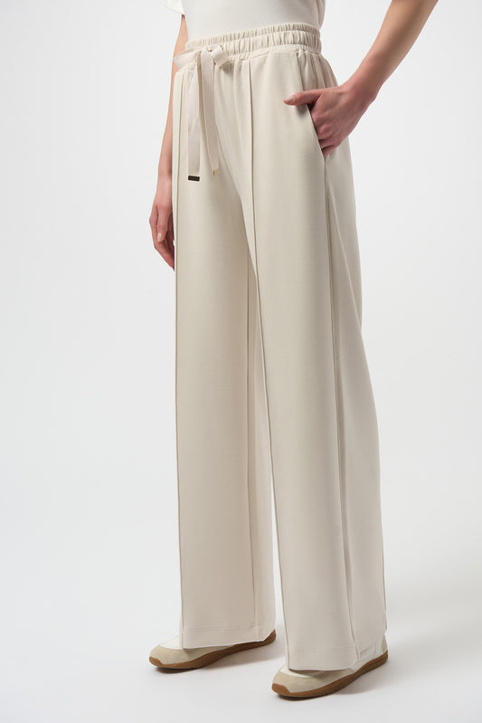 Pantalón de pierna ancha beige abedul 254960