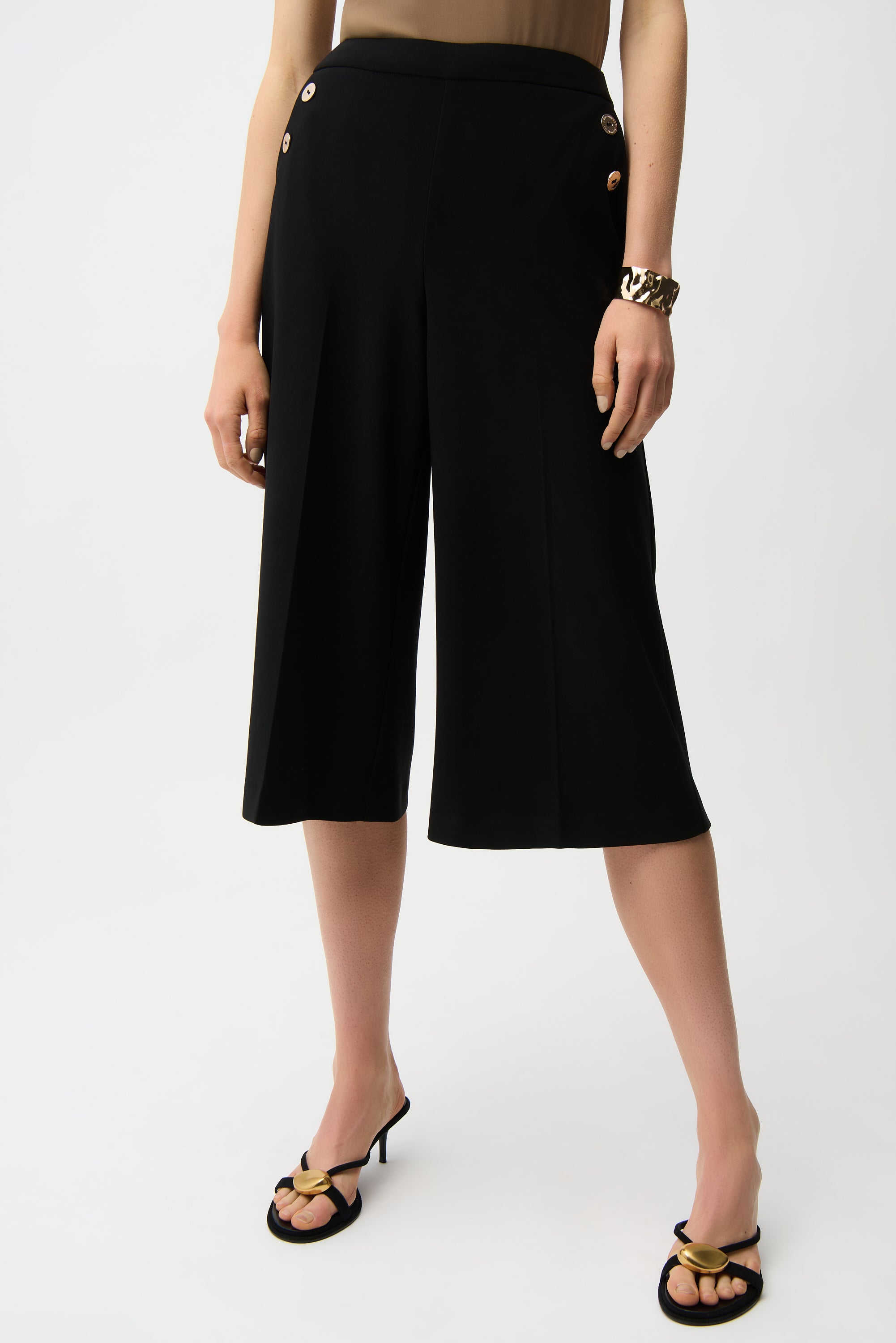 Pantalón culotte sin cierres negro 261105
