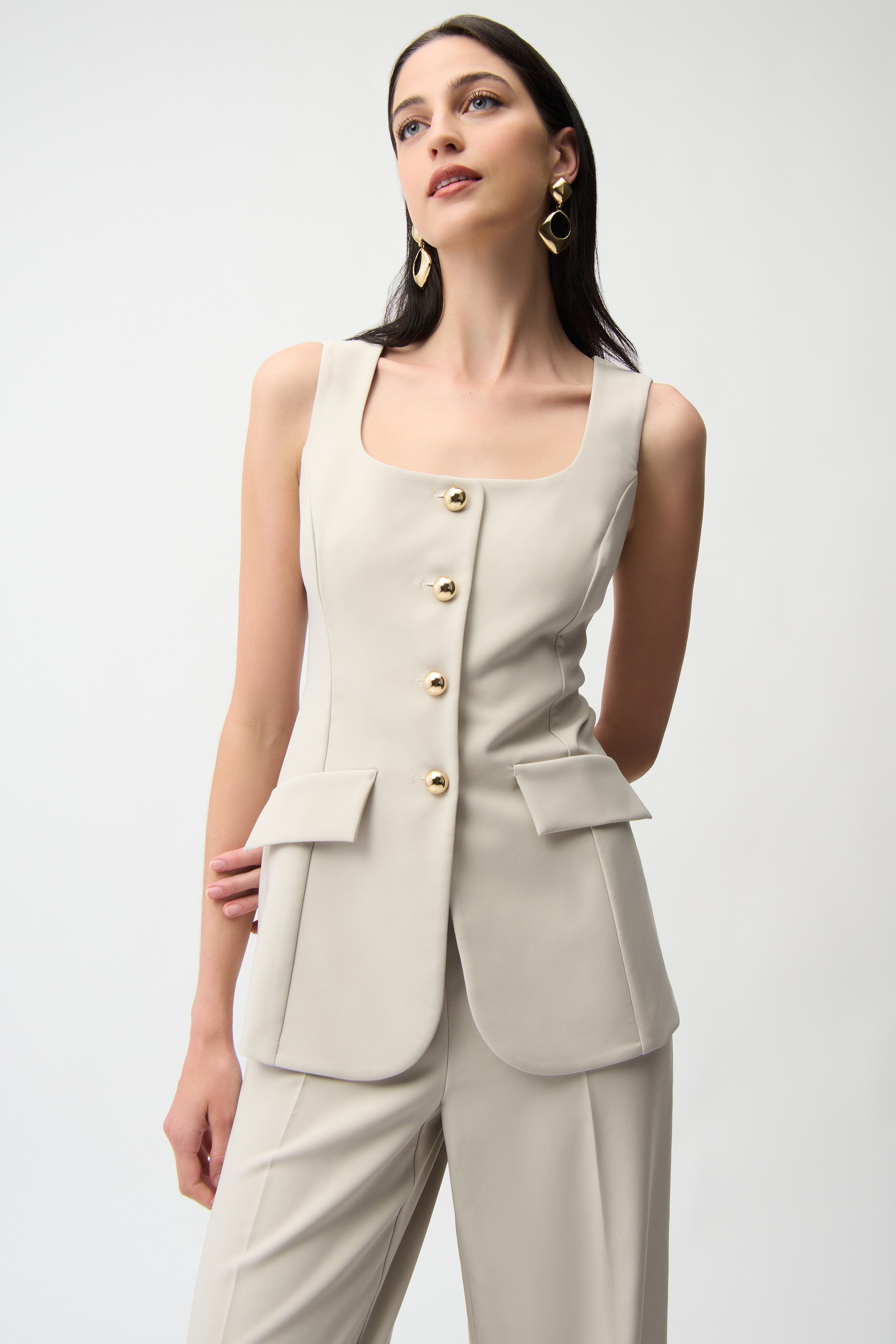 Palazzo con pierna ancha beige piedra de luna 261214