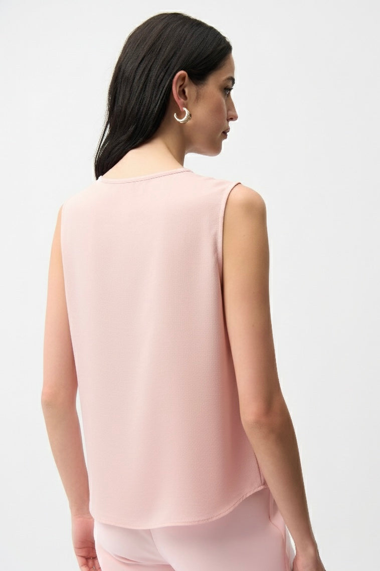 Blusa boxy con botones dorados rosa pétalo 261249