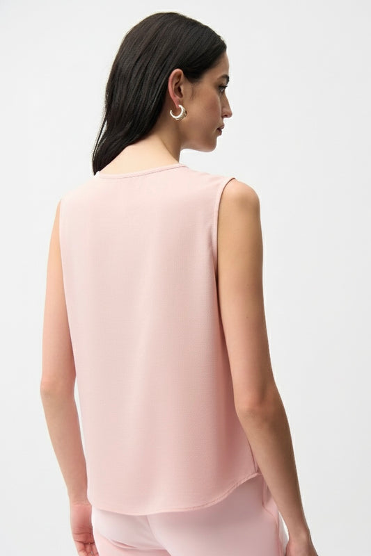 Blusa boxy con botones dorados rosa pétalo 261249