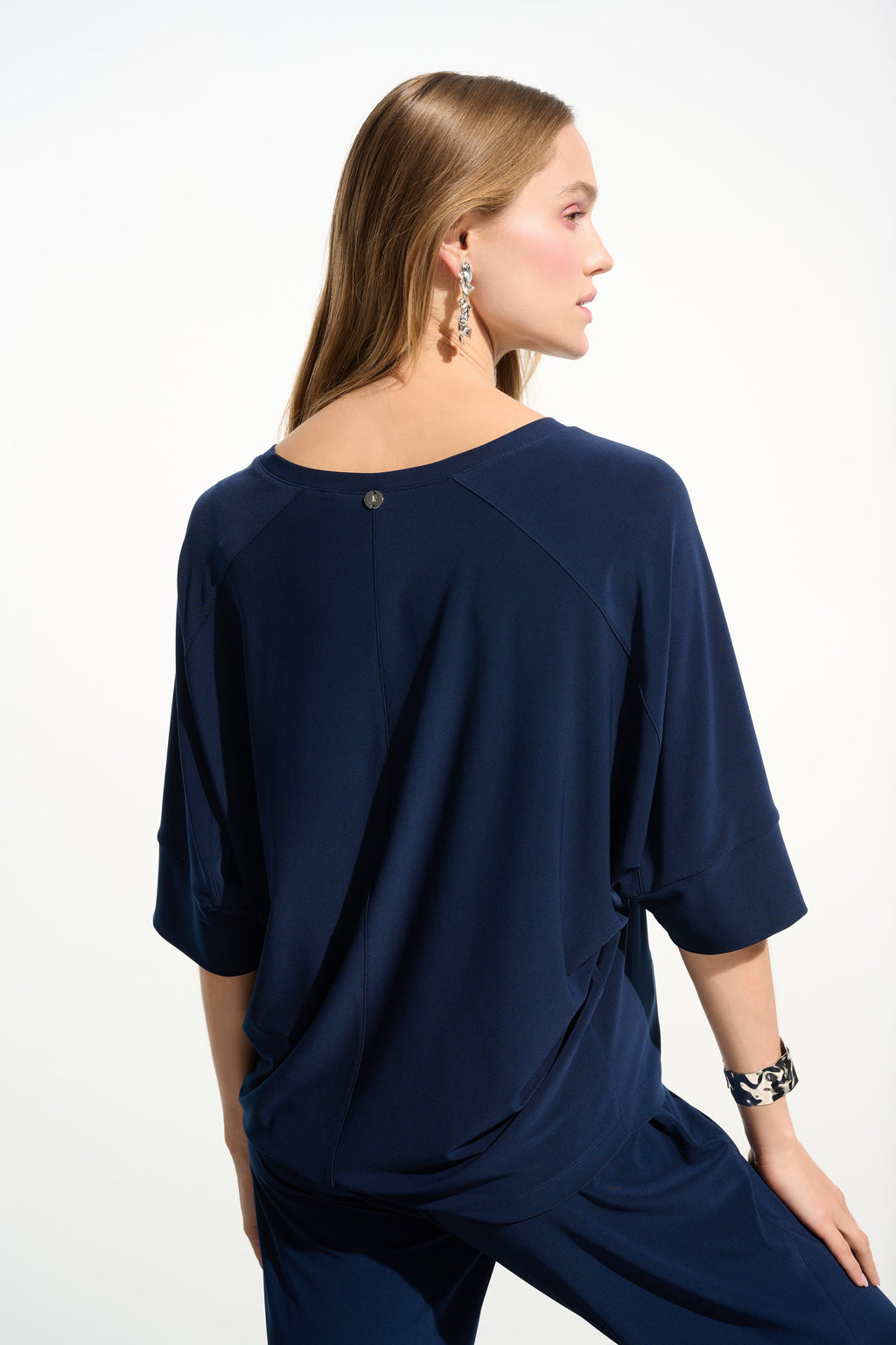 Blusa boxy con escote en V Indigo 261641