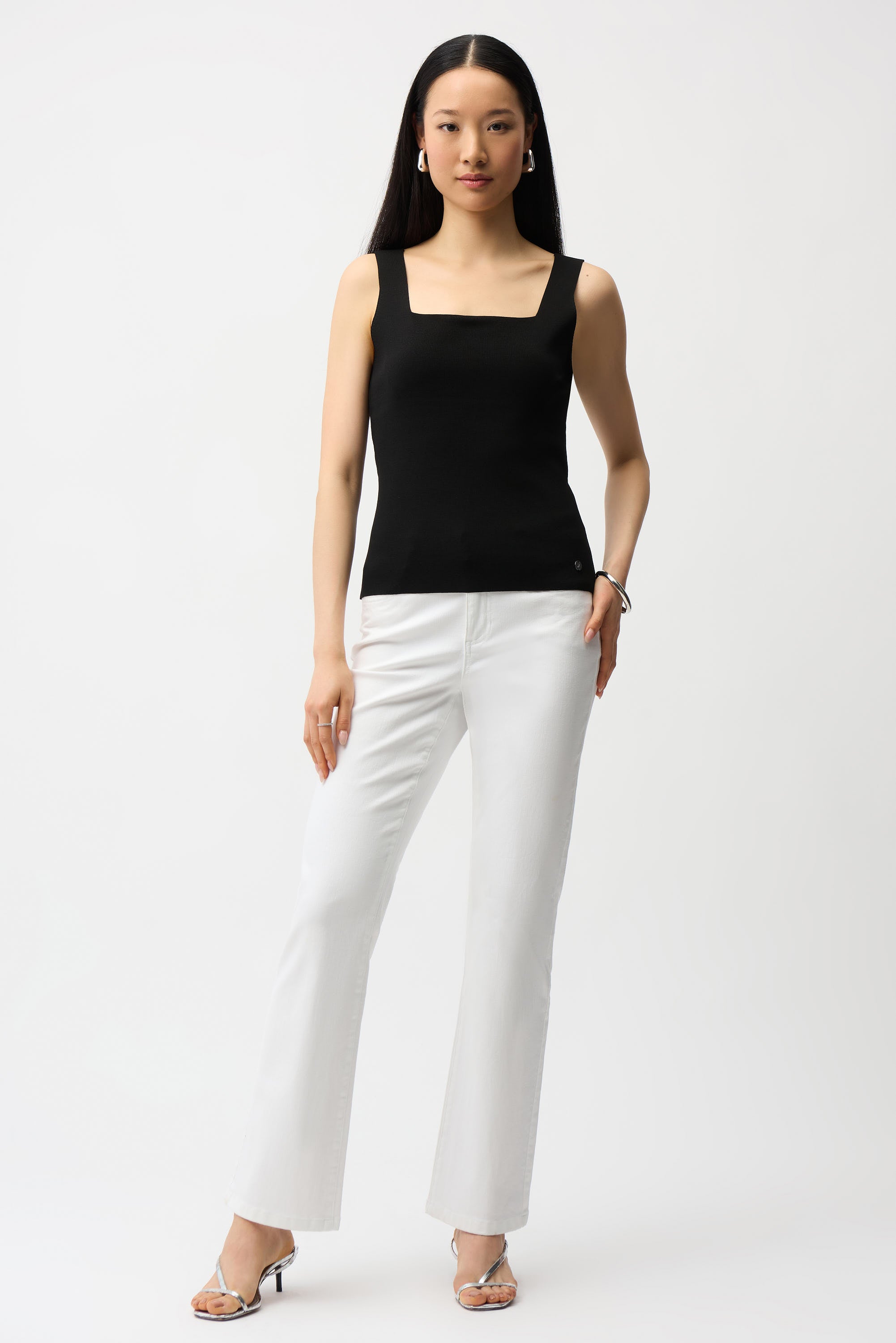 Blusa ajustada negra 261923