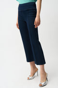 Jeans cortos acampanados de punto Azul vaquero oscuro 261953