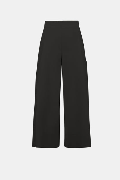 Pantalón tipo culotte elásticos sin cierres negro 262083
