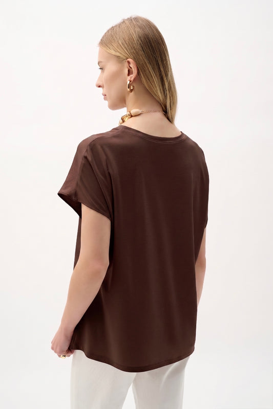 Blusa recta caoba 262189