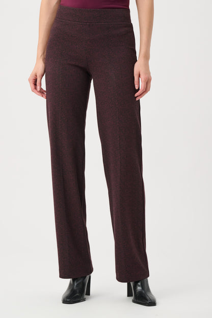 Pantalón de espiga sin cierres con pierna ancha rojo y negro 263081