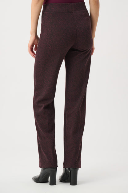 Pantalón de espiga sin cierres con pierna ancha rojo y negro 263081