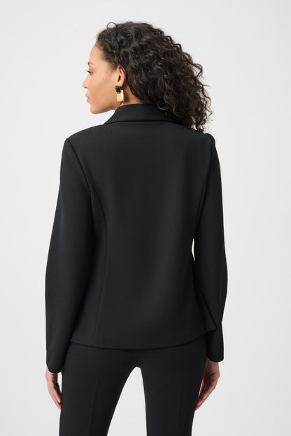 Blazer ajustado con botones metálicos negro 263151