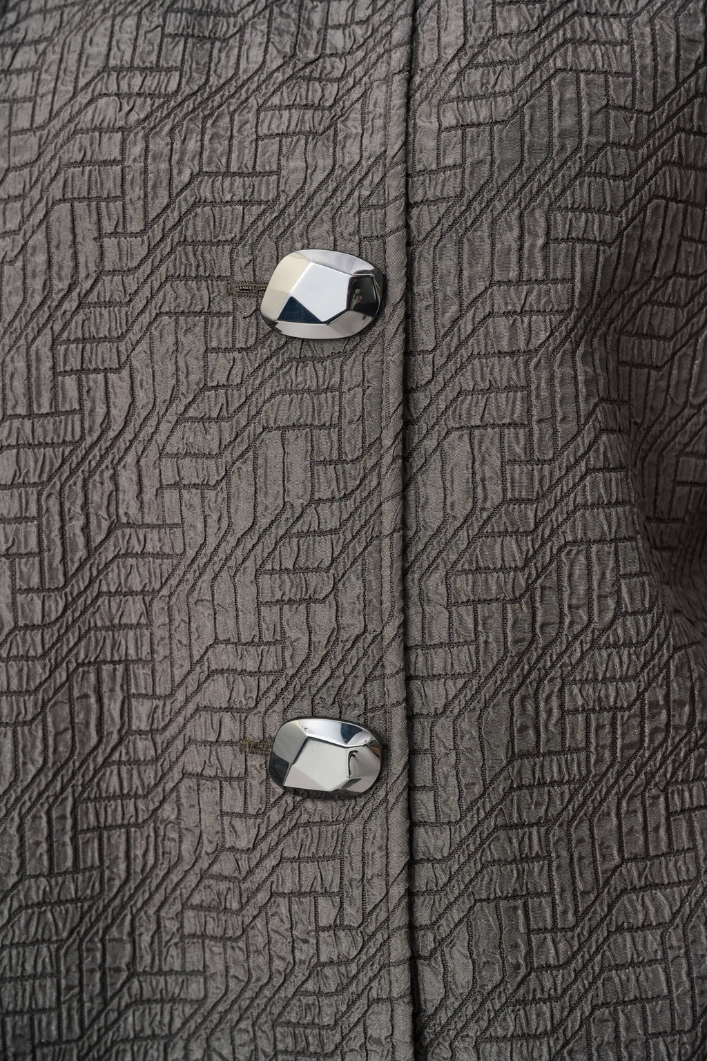 Chaqueta de corte trapecio café aguacate 263152
