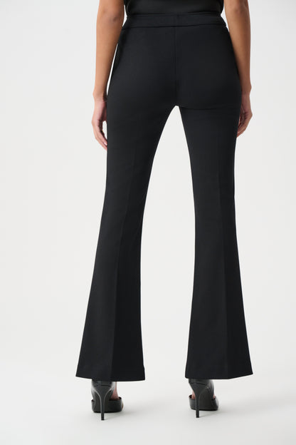 Pantalones acampanados sin cordones negro 263234