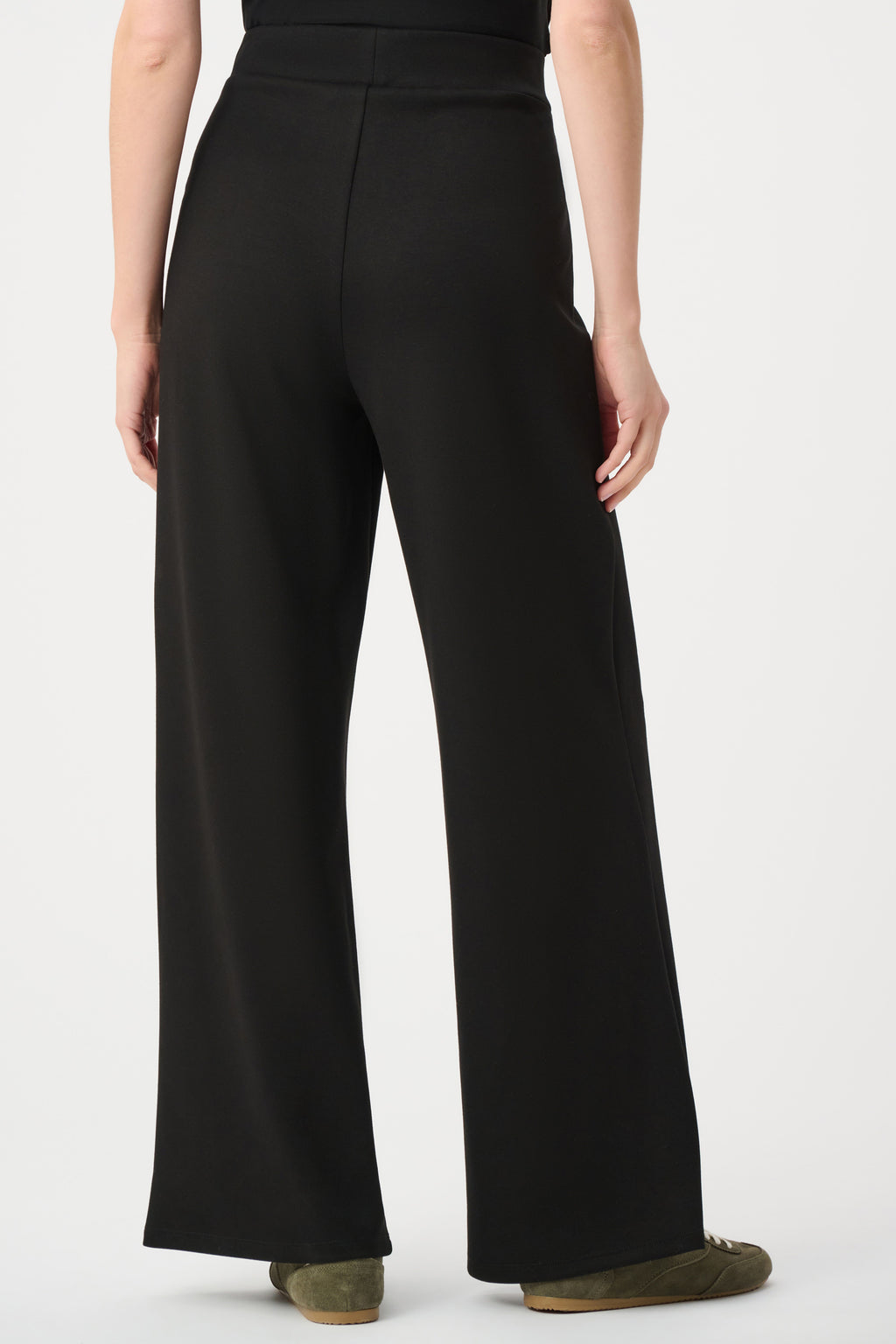 Pantalones de pierna ancha sin cierres negro 263612