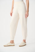 Pantalón jogger sin cierres de punto beige abedul 263632