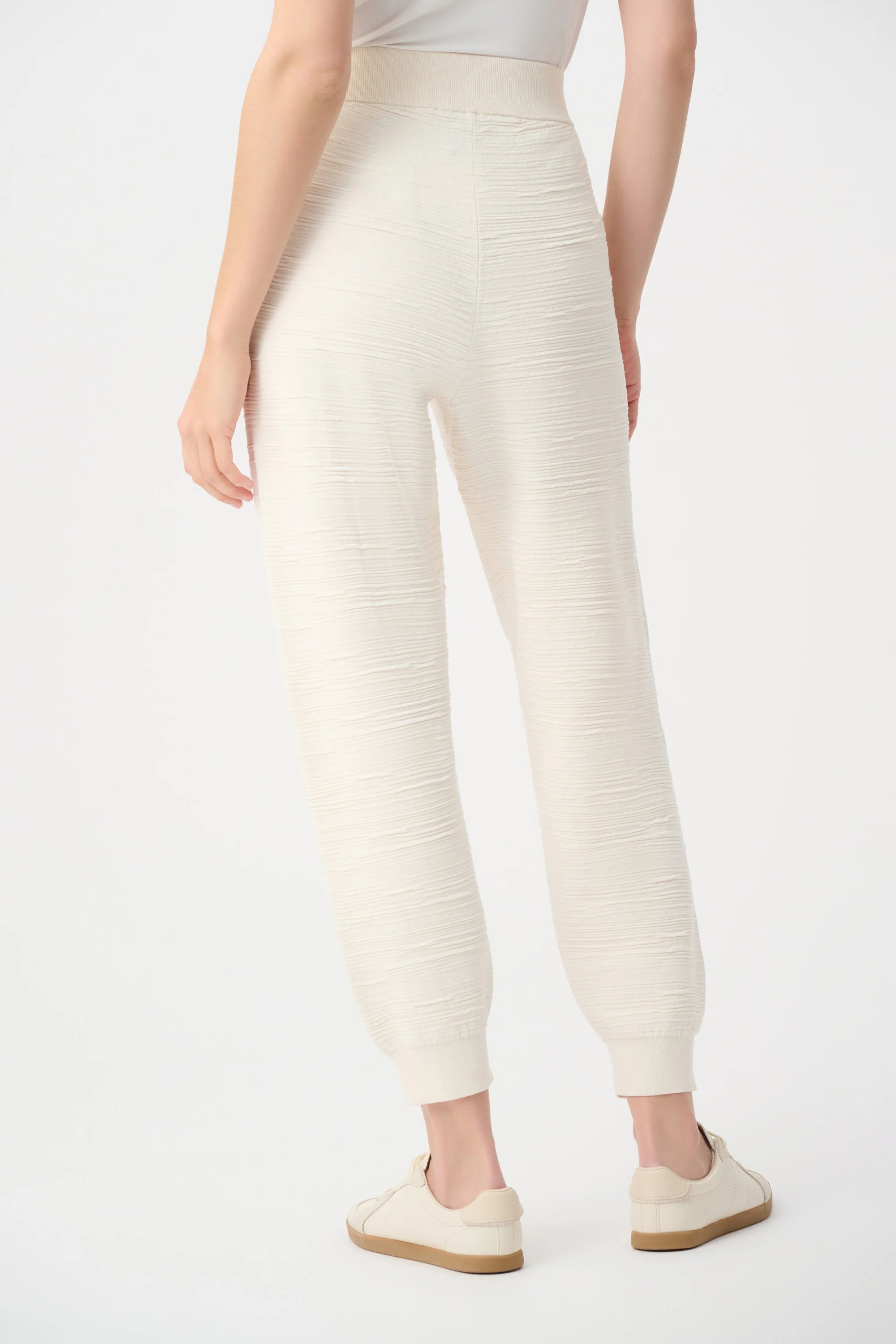 Pantalón jogger sin cierres de punto beige abedul 263632