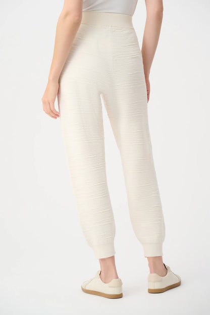 Pantalón jogger sin cierres de punto beige abedul 263632