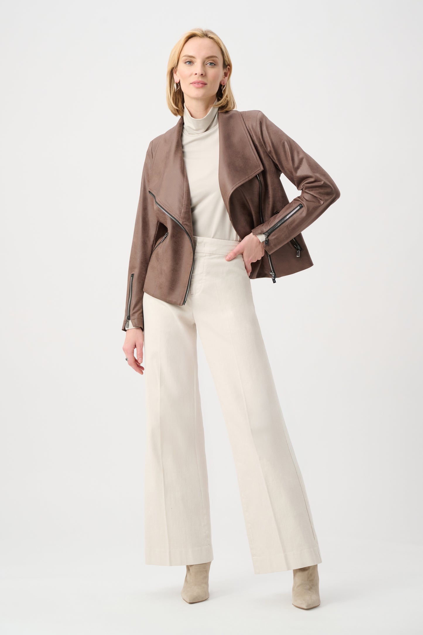 Chaqueta ajustada metalizado avellana 263908