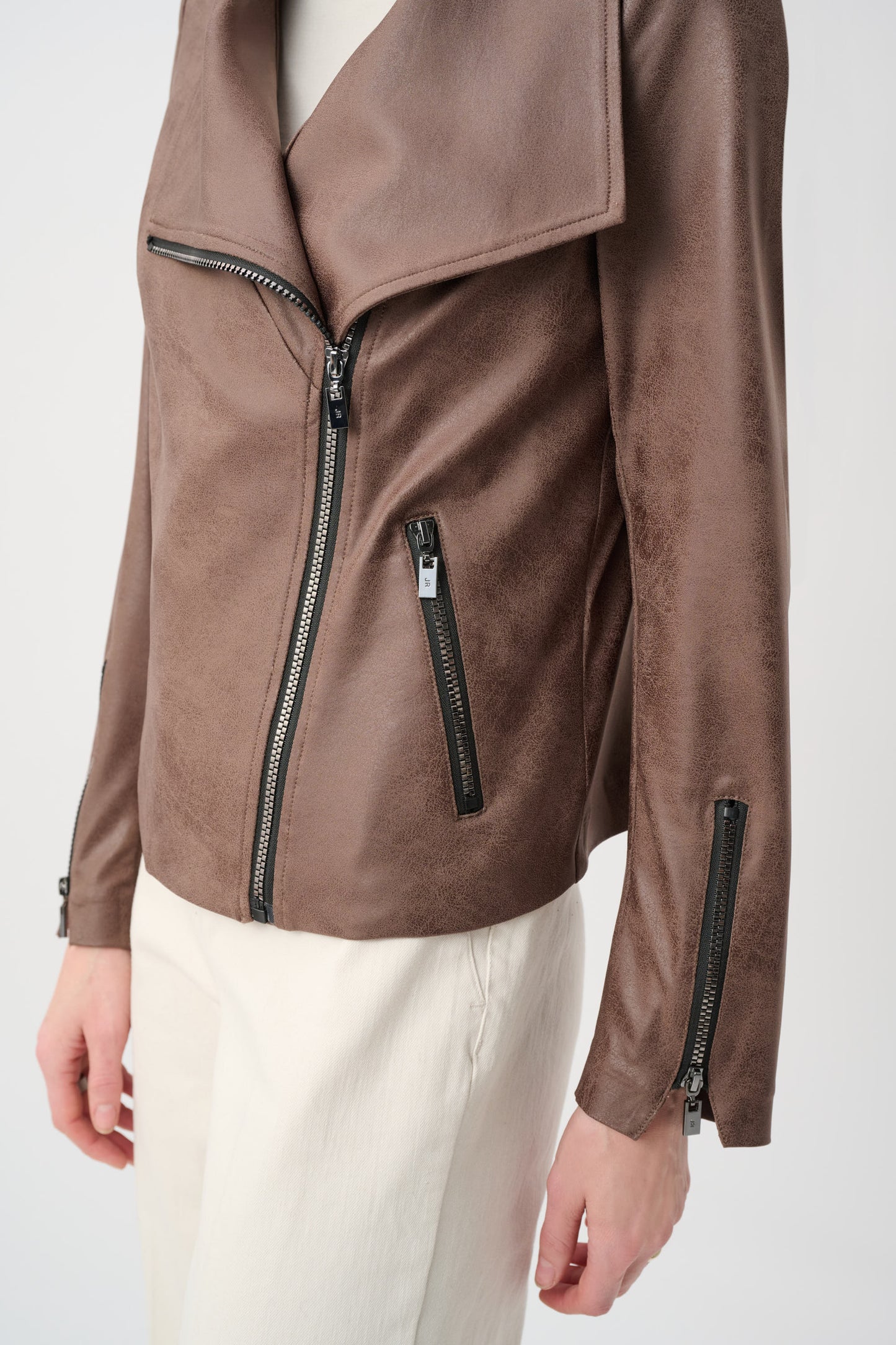 Chaqueta ajustada metalizado avellana 263908