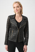Chaqueta motera aperturas simetricas negro 263910