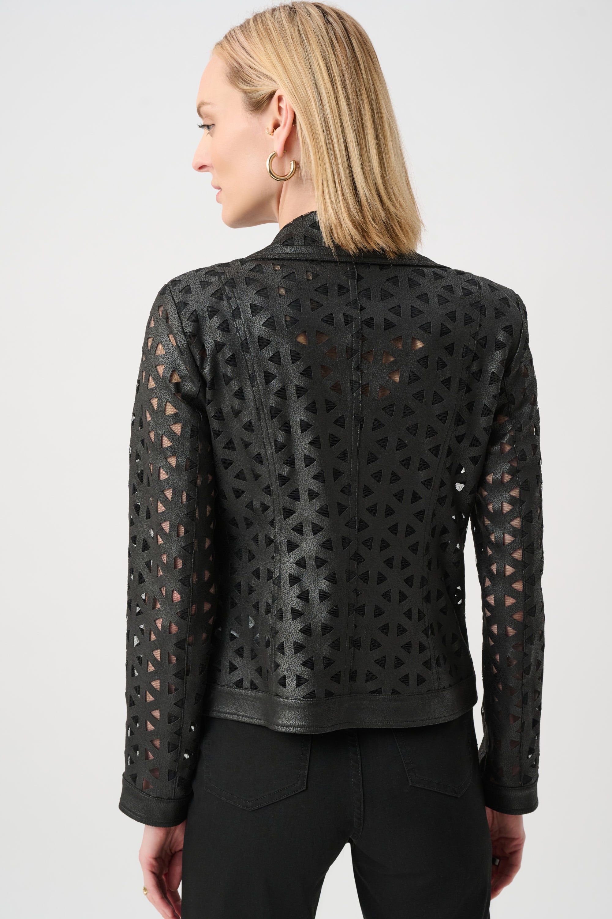 Chaqueta motera aperturas simetricas negro 263910