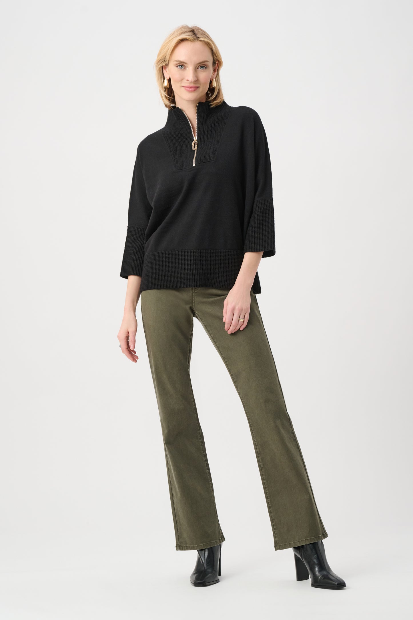 Jersey con cuello chimenea negro 263937