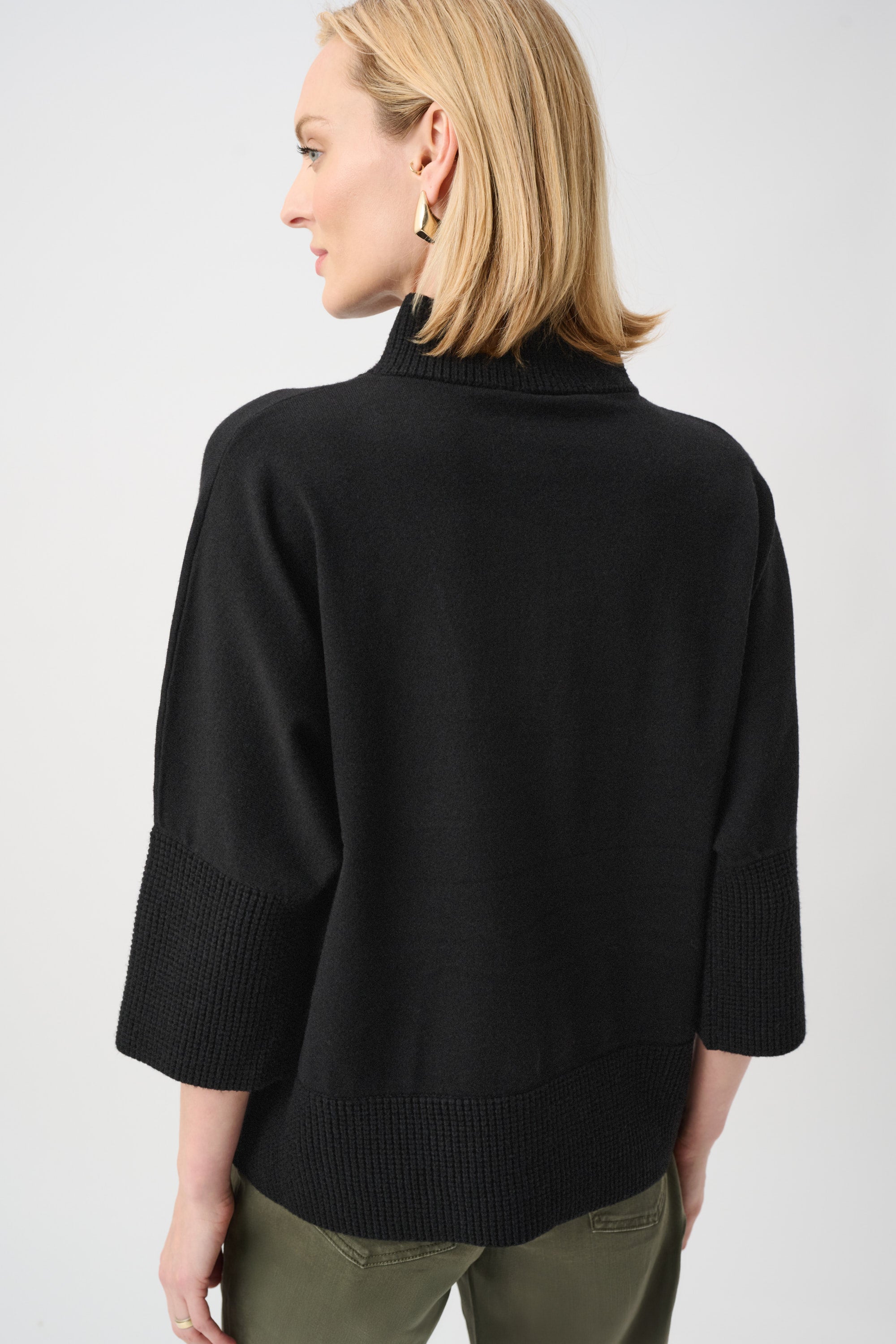 Jersey con cuello chimenea negro 263937