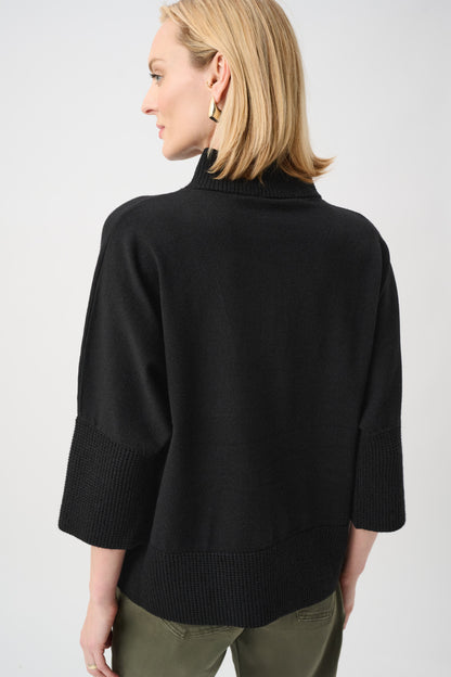 Jersey con cuello chimenea negro 263937