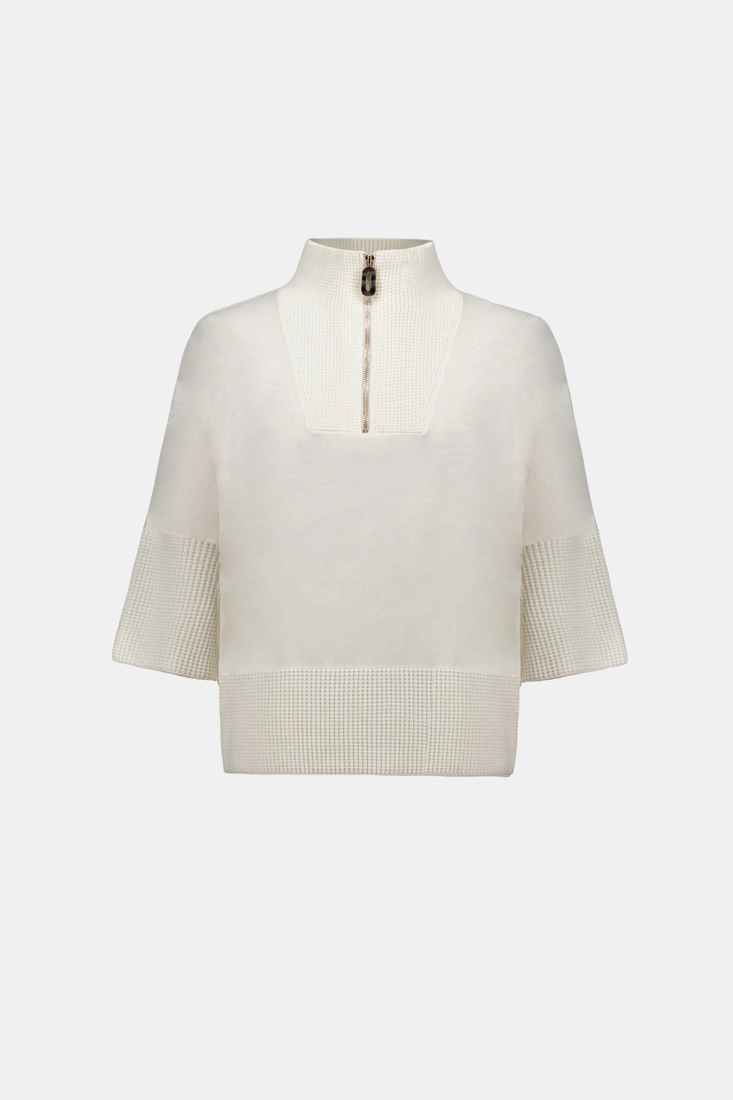 Jersey de con cuello chimenea blanco invierno 263937