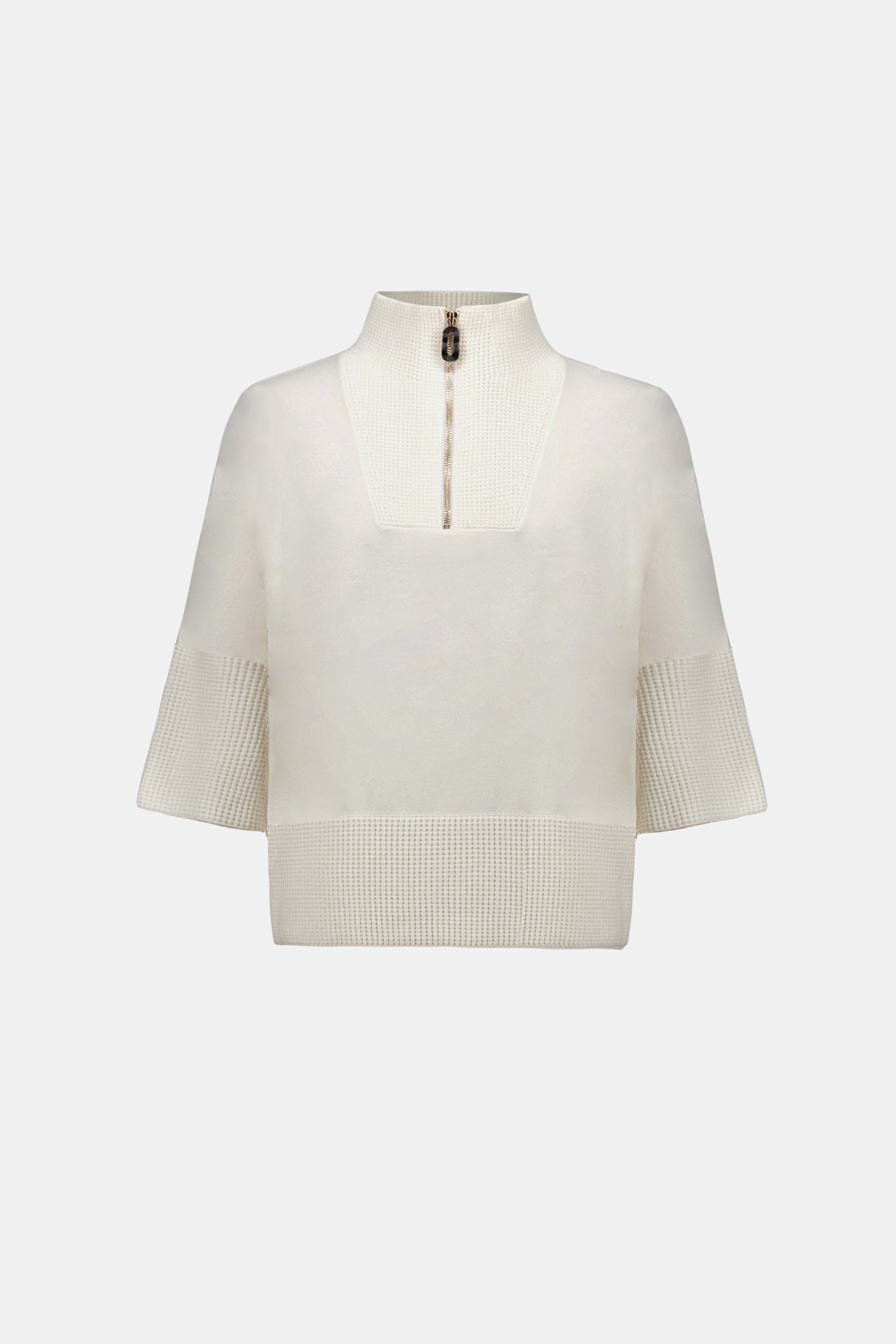 Jersey de con cuello chimenea blanco invierno 263937