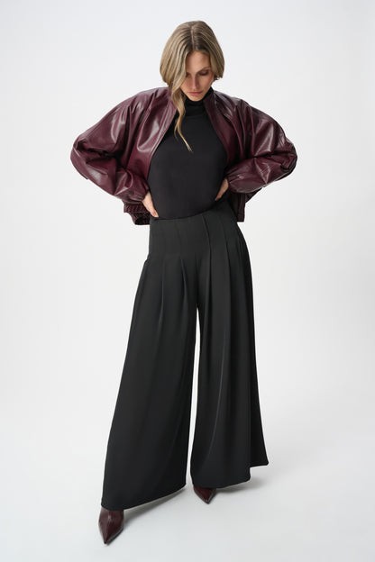Chaqueta bomber de cuello medio rojo burdeos 263971