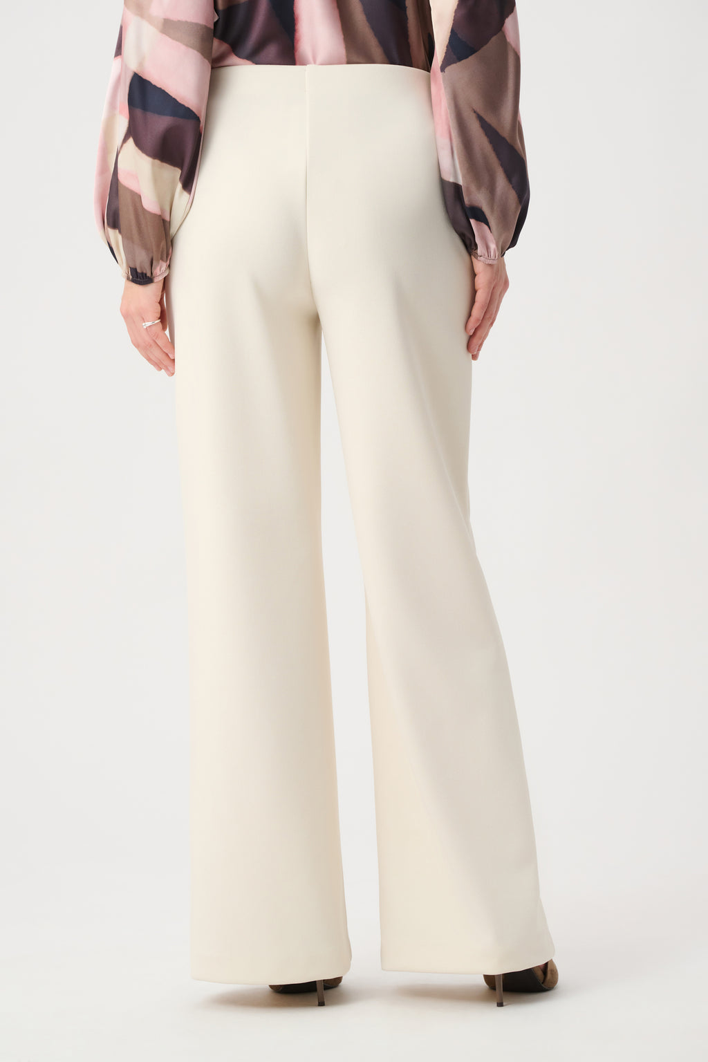 Pantalones de pierna ancha estilo marinero beige 264087