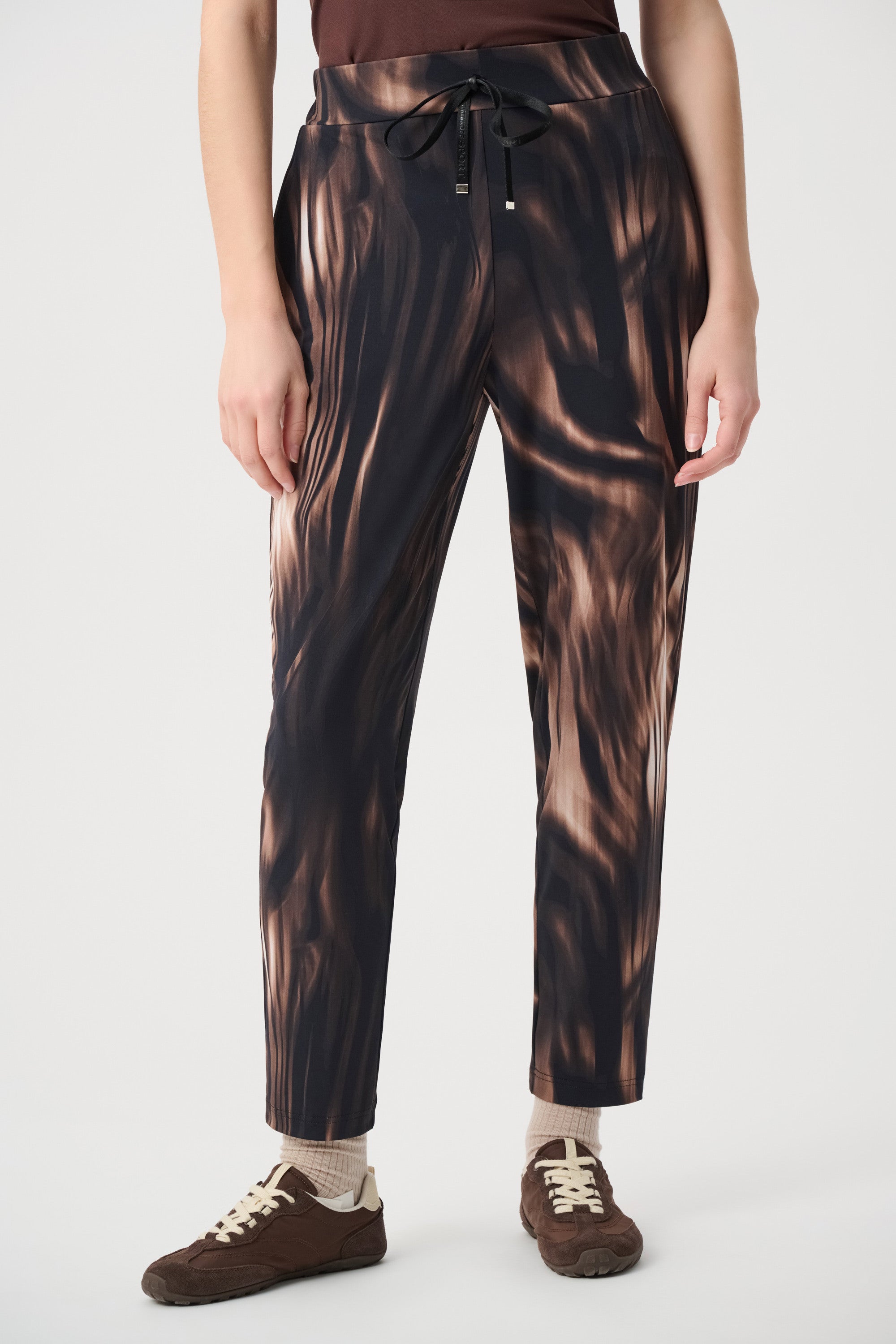 Jogger sin cierres animal print negro multicolor 264623