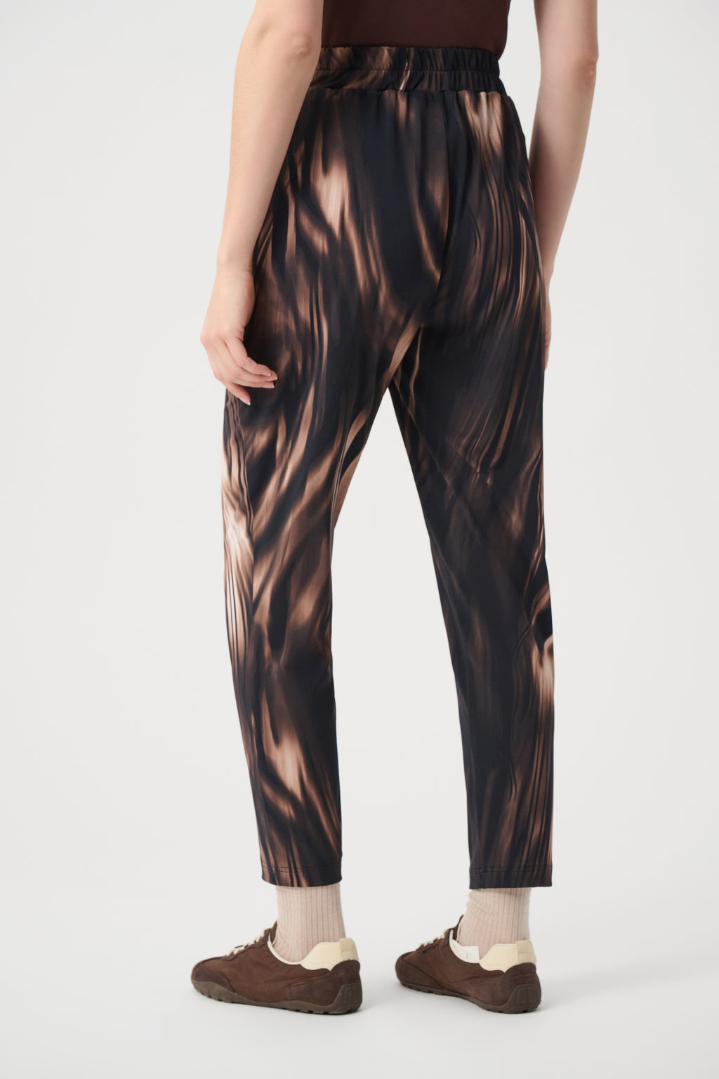 Jogger sin cierres animal print negro multicolor 264623