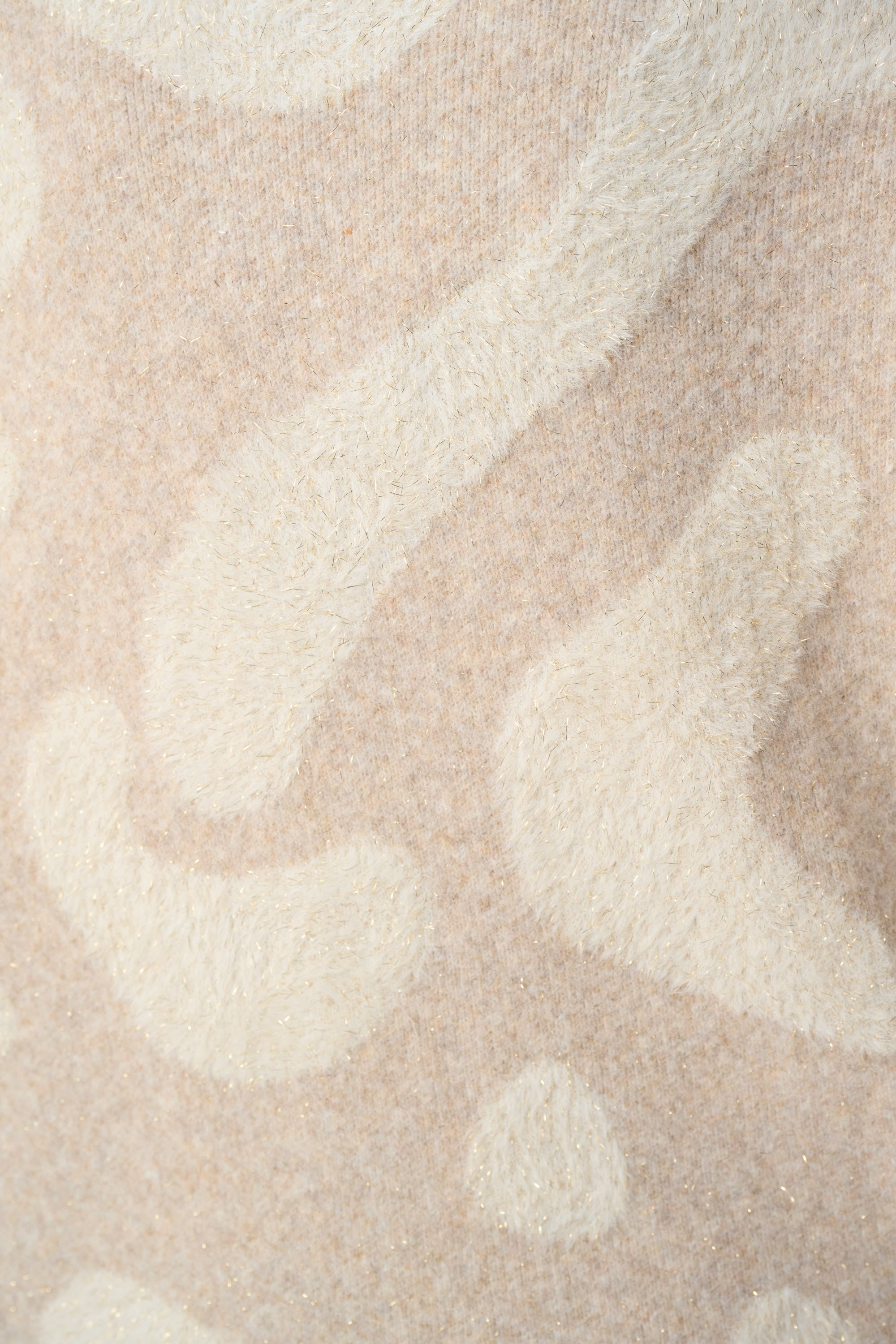 Jersey con capucha con estampado animal beige con blanco 264925