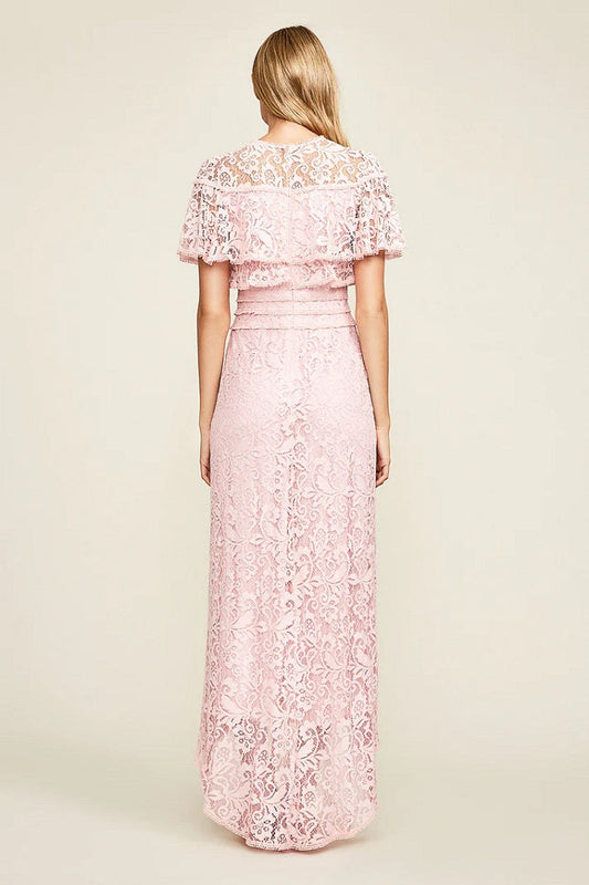 Vestido de encaje rosa BBY18216L