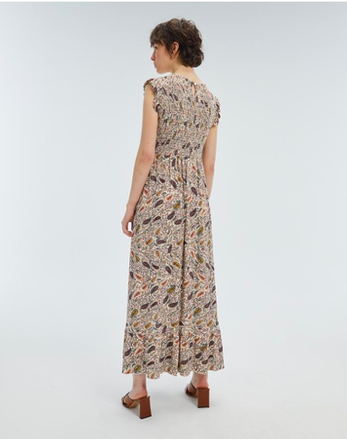 Vestido largo estampado 238331