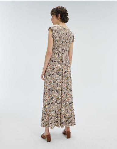 Vestido largo estampado 238331