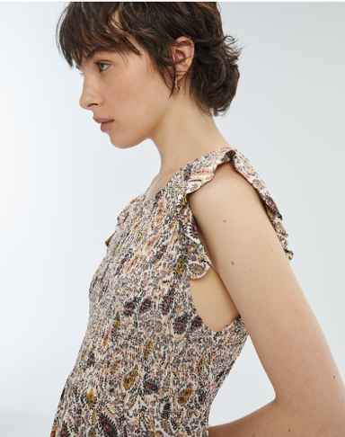 Vestido largo estampado 238331