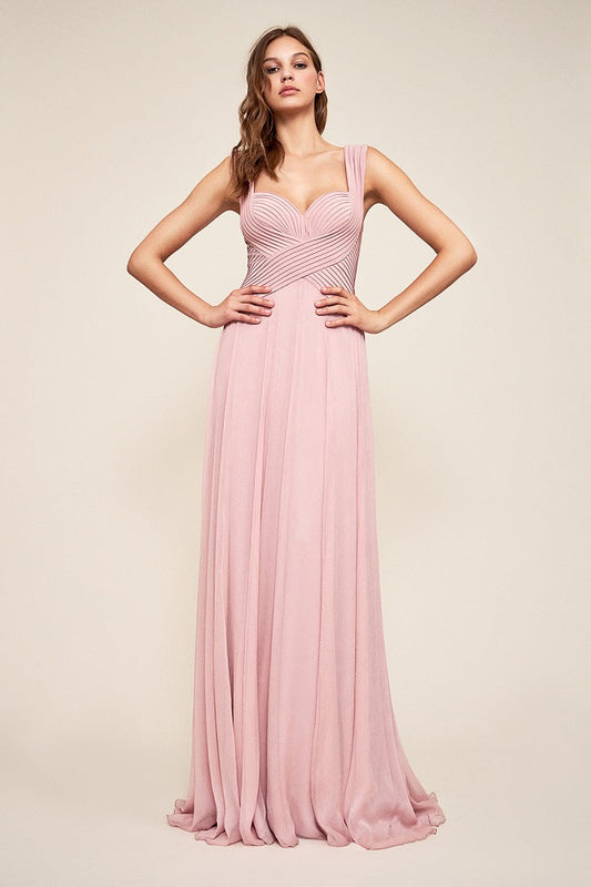 Vestido cruzado palo de rosa  OM18042LY