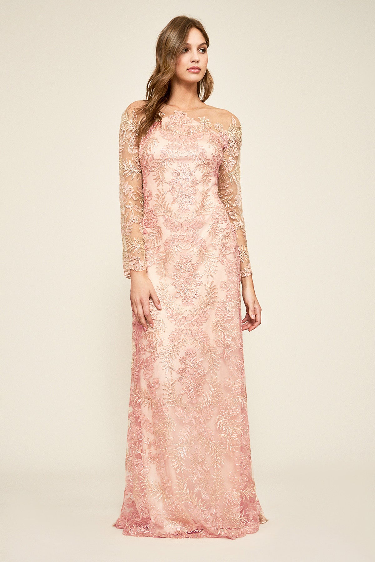 Vestido T S  encaje floral AUL18234L