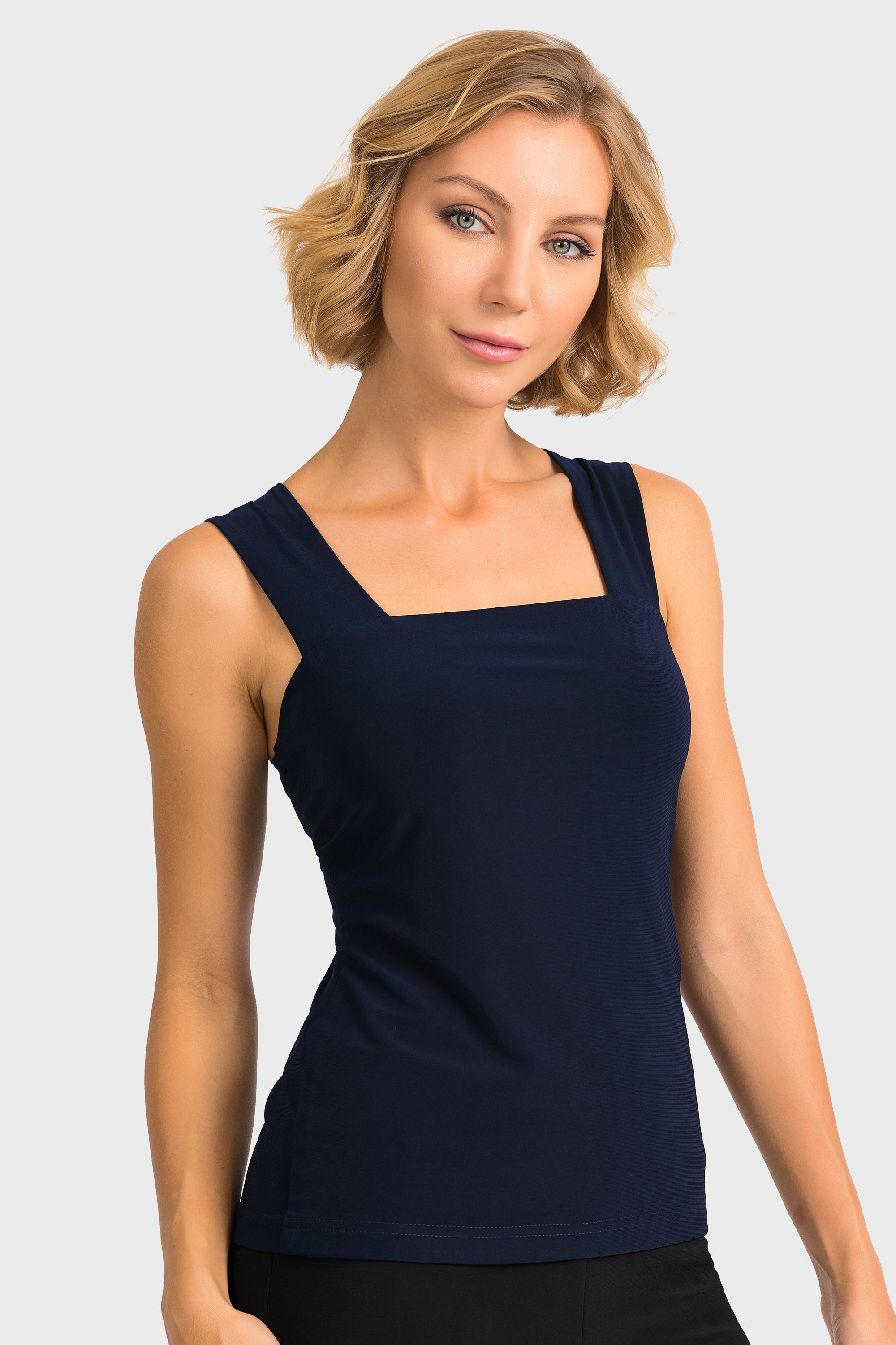 Blusa básica Joseph Ribkoff Azul Marino 143132CO