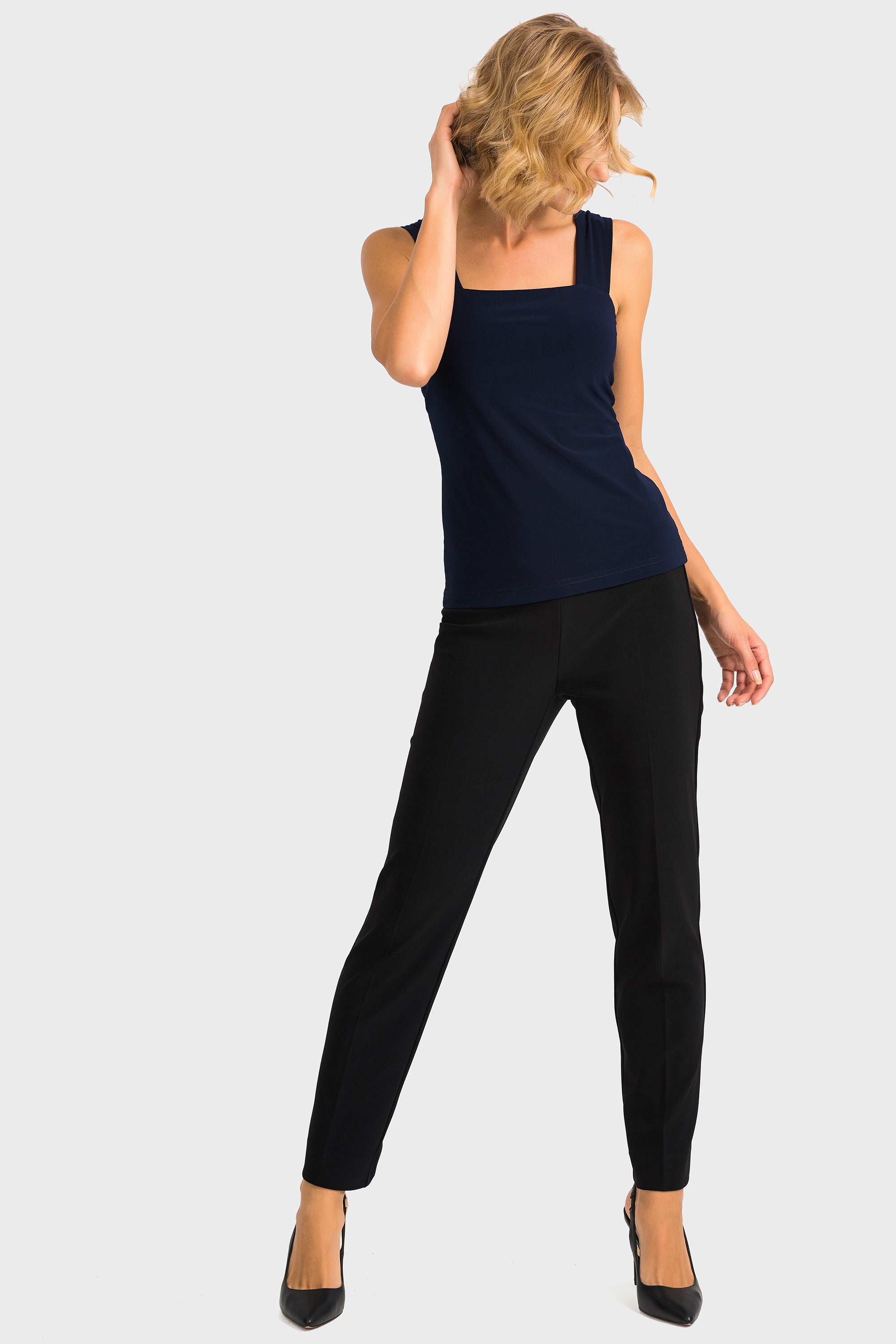 Blusa básica Joseph Ribkoff Azul Marino 143132CO