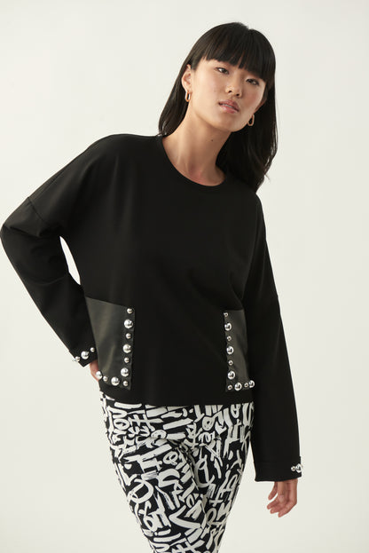 Pantalón 213696 Joseph Ribkoff - Blanco/Negro