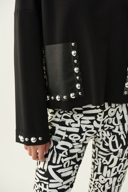 Pantalón 213696 Joseph Ribkoff - Blanco/Negro